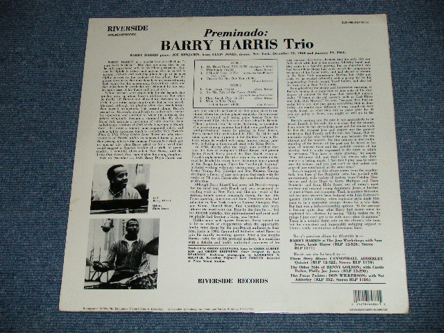 画像: BARRY HARRIS TRIO - PREMINADO ( Ex+++/Ex+++ ) / US AMERICA ReissueUsed LP 