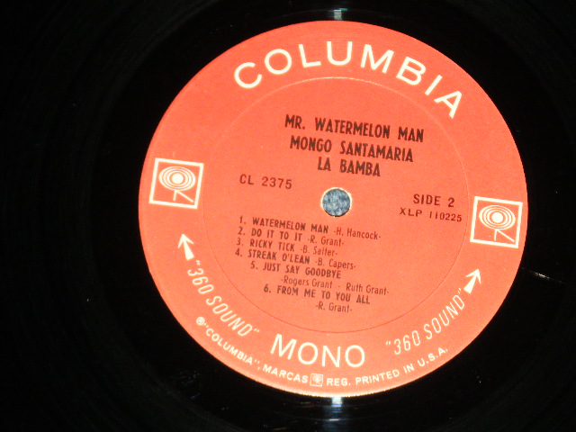 画像: MONGO SANTAMARIA - LA BAMBA   ( Ex+/Ex+++ ) / 1965 US America Original 'White 360 Sound Label' MONO Used  LP