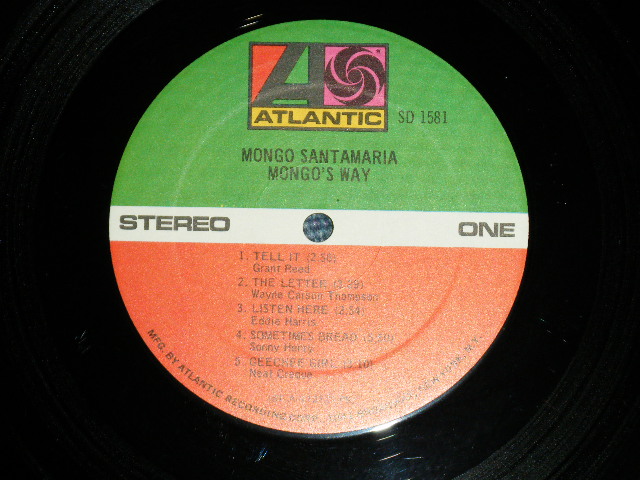 画像: MONGO SANTAMARIA - MONGO'S WAY  ( Ex/Ex+++ )  / 1971 US AMERICA ORIGINAL 1st Press"1841 BROADWAY" Label Used LP  