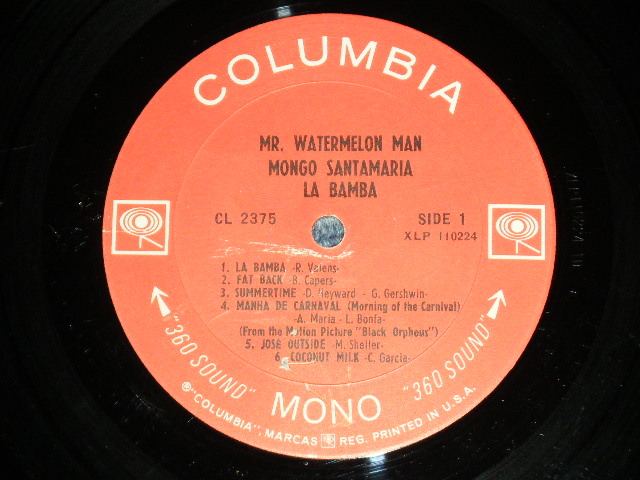 画像: MONGO SANTAMARIA - LA BAMBA   ( Ex+/Ex+++ ) / 1965 US America Original 'White 360 Sound Label' MONO Used  LP