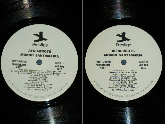 画像: MONGO SANTAMARIA - AFRO ROOTS    ( Ex+/Ex+++ Side-4: Ex+) / 1973 US America Original  "WHITE LABEL PROMO" Used 2 LP