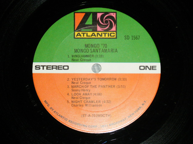 画像: MONGO SANTAMARIA - MONGO '70 ( Ex++/Ex+++ )  / 1970 US AMERICA ORIGINAL 1st Press"1841 BROADWAY" Label Used LP  