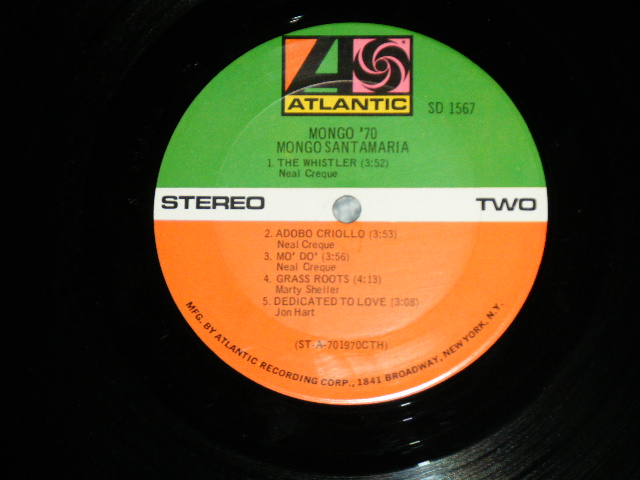 画像: MONGO SANTAMARIA - MONGO '70 ( Ex++/Ex+++ )  / 1970 US AMERICA ORIGINAL 1st Press"1841 BROADWAY" Label Used LP  