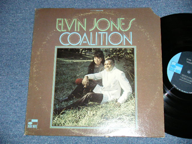 画像1: ELVIN JONES - COALITION  ( Ex/Ex+++ Looks:MINT-) / 1970 US AMERICA ORIGINAL "BLACK with Light BLUE on Left  Label"  Used LP  