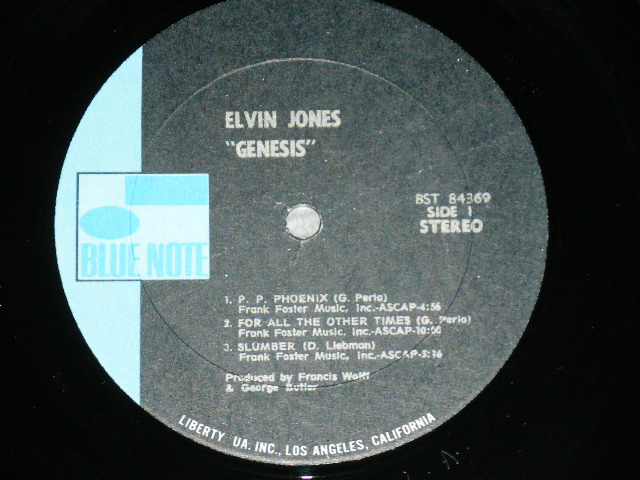 画像: ELVIN JONES - GENESIS ( Ex++/Ex+++ ) / 1971 US AMERICA ORIGINAL "PROMO" 1st Press Used LP  
