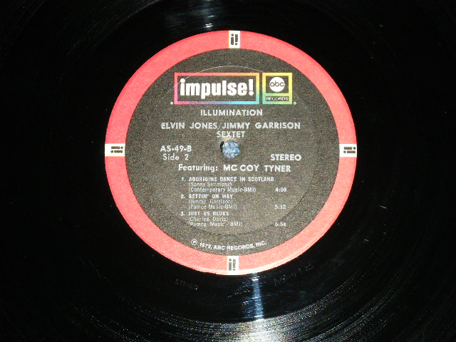 画像: ELVIN JONES / JIMMY GARRISON SEXTET feat. McCOY TYNER  - ILLUMINATION  ( Ex+++/Ex+++  ) / 1972  US AMERICA ORIGINAL Used  LP