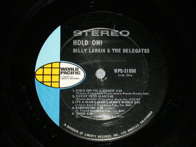画像: BILLY LARKIN & THE DELEGATES - HOLD ON  ( Ex++/Ex++ EDSP )  / 1967 US AMERICA ORIGINAL STEREO Used LP 