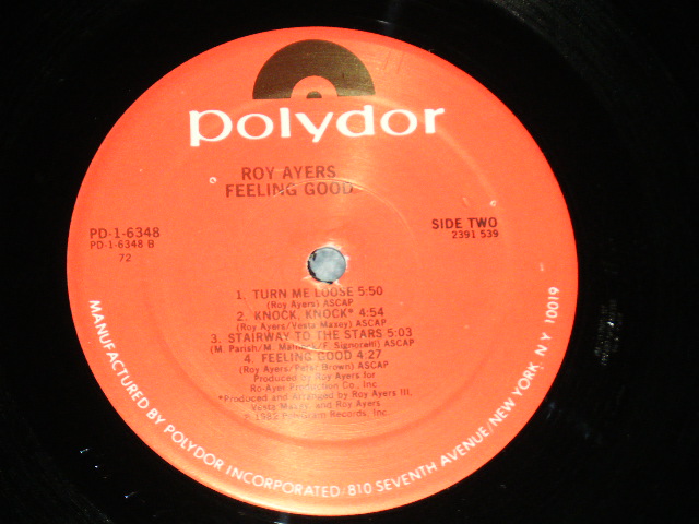 画像: ROY AYERS - FEELING GOOD ( Ex/Ex+++ )  / 1982 US AMERICA ORIGINAL Used  LP 