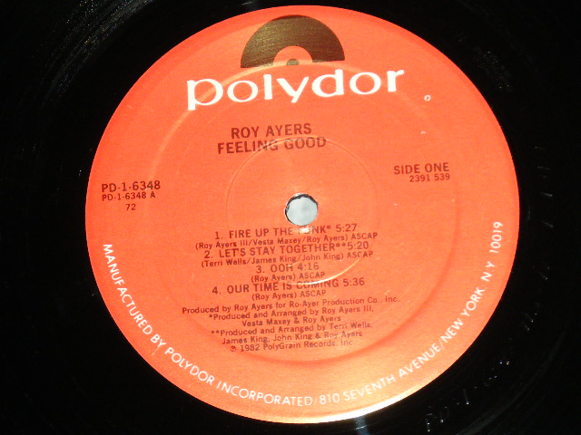 画像: ROY AYERS - FEELING GOOD ( Ex/Ex+++ )  / 1982 US AMERICA ORIGINAL Used  LP 