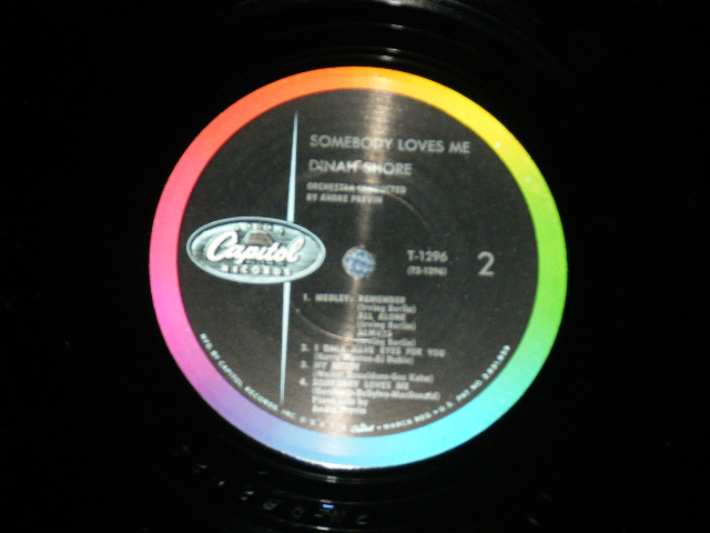 画像: DINAH SHORE - SOMEBODY LOVE ME ( Ex/Ex++ ) / 1959 US AMERICA ORIGINAL "CAPITOL Logo on LEFT Label" MONO Used LP 