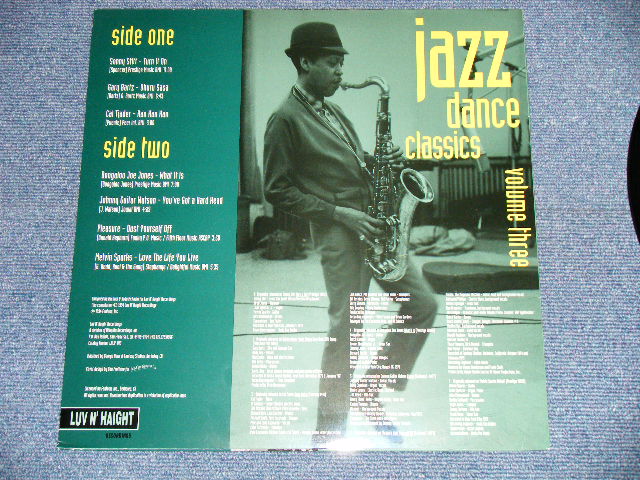 画像: V.A. Omnibus ( SONNY STITT,GARY BARTZ,CAL TJADER,BOOGALOO JOE JONES,JOHNNY GUITAR WATSON,PLEASURE,MELVIN SPARKS ) - JAZZ DANCE CLASSICS VOL.3  ( Ex+++/MINT- )  / 1994 US AMERICA ORIGINAL Used  LP 