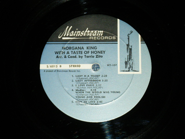 画像: MORGANA KING - WITH A TASTE OF HONEY ( Ex++/Ex+++ A-1:Ex+ )  / 1964 US AMERICA ORIGINAL STEREO  Used LP 