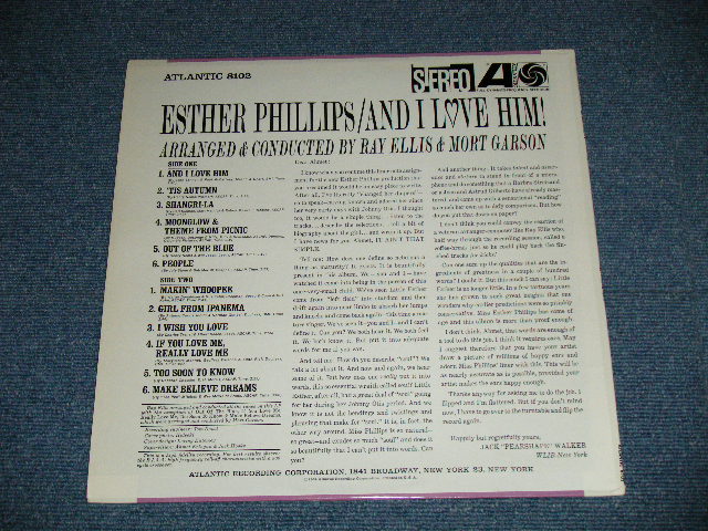 画像: ESTHER PHILLIPS - AND I LOVE HIM  ( Ex+++/Ex+++ : EDSP ) / 1969 Version  US ORIGINAL 3rd press "GREEN & ORANGE Lbel""1841 BROADWAY" Label Used LP 