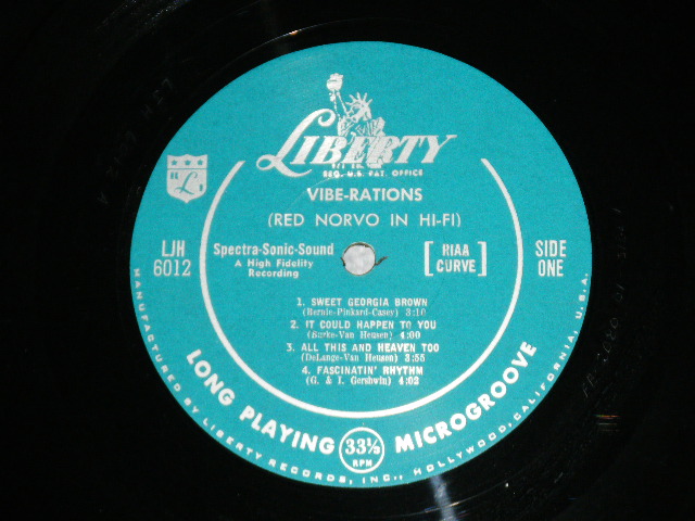 画像: RED NORVO - VIBE-RATIONS RED NORVO IN HI FI  ( Ex/MINT-) / 19560 US AMERICA ORIGINAL "TURQUOISE Label"  MONO Used LP 