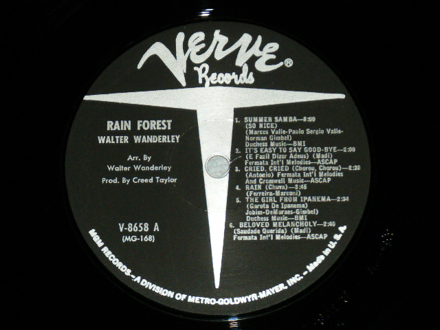 画像: WALTER WANDERLEY - RAIN FOREST( MINT-/MINT- BB )  / 1966 US AMERICA ORIGINAL MONO Used LP