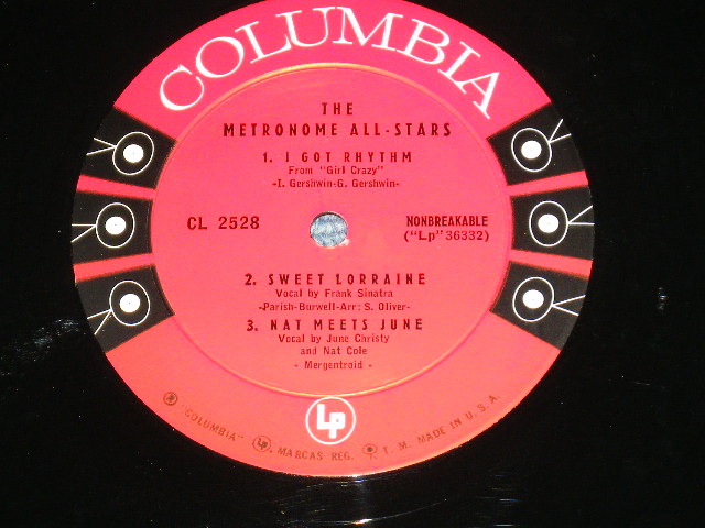 画像: V.A. ( FRANK SINATRA,GENE KRUPA,BUDDY RICHHARRY JAMES,NAT KING COLE, BENNY GOODMAN+ More ) - THE METRONOME ALL-STARS ( Ex/MINT-) / 1954 US AMERICA ORIGINAL 2nd Press? "6 EYES Labe+" MONO  Used 10" LP 