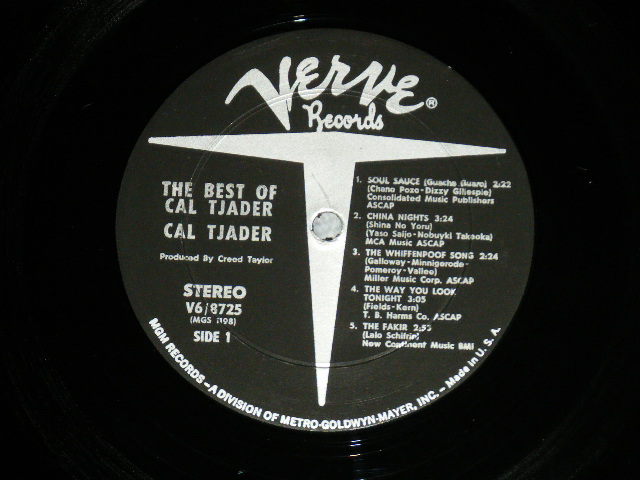 画像: CAL TJADER - THE BEST OF ( Ex++,Ex+/MINT- ) / 1967 US ORIGINAL  Stereo Used LP  