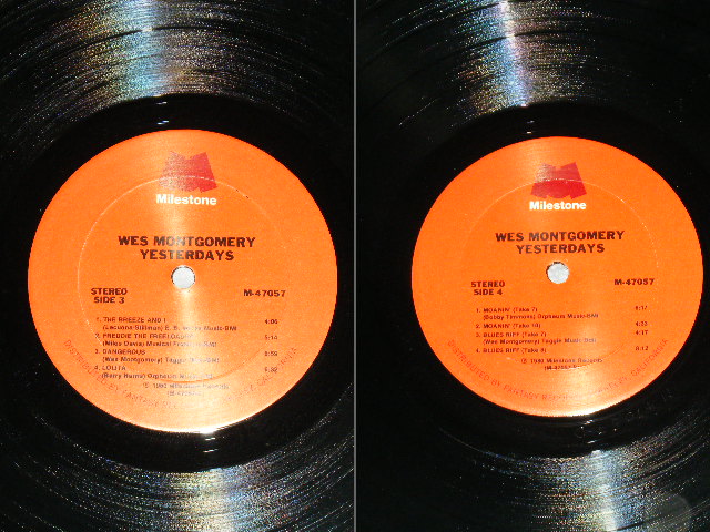 画像: WES MONTGOMERY - YESTERDAYS  ( Ex/Ex+++ C-SIDE:Ex : EDSP )  / 1980 US AMERICA ORIGINAL Used 2-LP's 