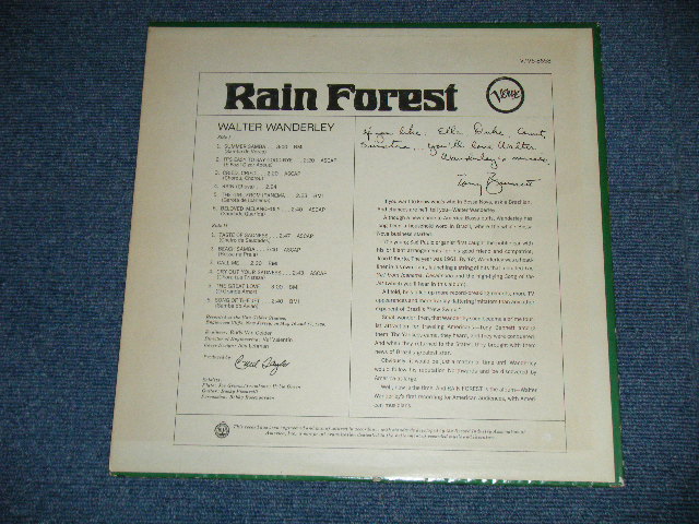 画像: WALTER WANDERLEY - RAIN FOREST( Ex++/Ex+++)  / 1966 US AMERICA ORIGINAL Promo Only? "MONO Jacket with STEREO Record "STEREO Used LP