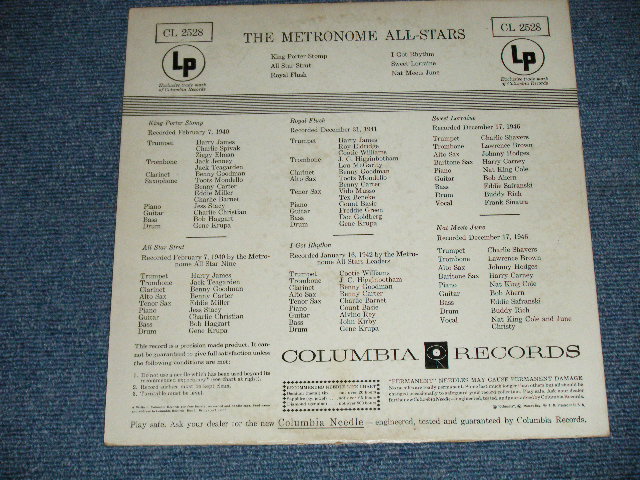 画像: V.A. ( FRANK SINATRA,GENE KRUPA,BUDDY RICHHARRY JAMES,NAT KING COLE, BENNY GOODMAN+ More ) - THE METRONOME ALL-STARS ( Ex/MINT-) / 1954 US AMERICA ORIGINAL 2nd Press? "6 EYES Labe+" MONO  Used 10" LP 