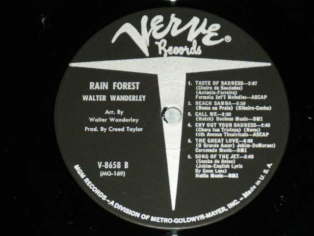 画像: WALTER WANDERLEY - RAIN FOREST( Ex+/Ex+++ BB )  / 1966 US AMERICA ORIGINAL MONO Used LP