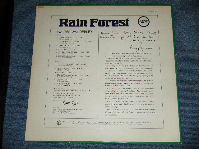 画像: WALTER WANDERLEY - RAIN FOREST( Ex++/MINT- )  / 1966 US AMERICA ORIGINAL STEREO Used LP