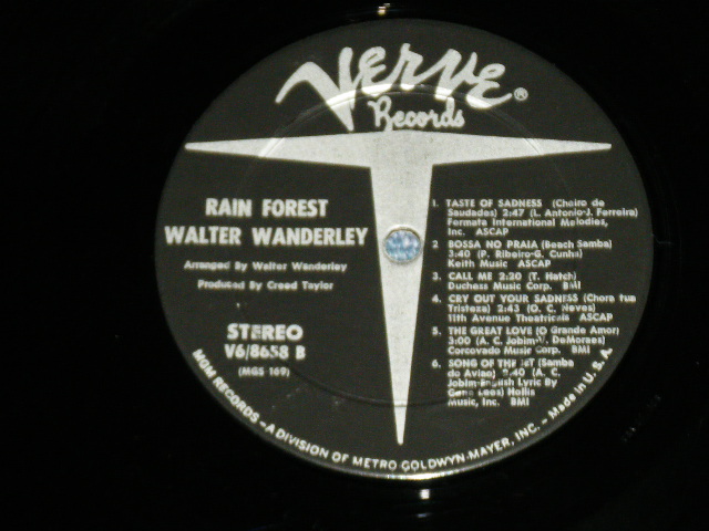 画像: WALTER WANDERLEY - RAIN FOREST( Ex++/MINT- )  / 1966 US AMERICA ORIGINAL STEREO Used LP
