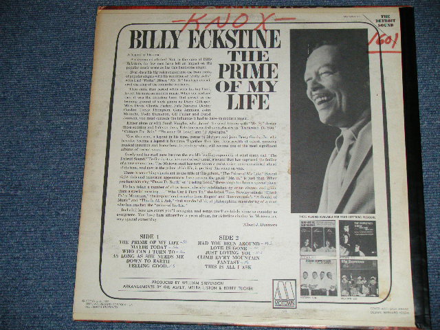 画像: BILLY ECKSTINE - THE PRIME OF MY LIFE (VG+/Ex+ Looks:Ex : WOC)  /1965 US AMERICA  ORIGINAL MONO Used  LP