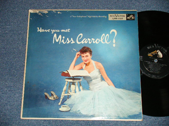 画像1: BARBARA CARROLL TRIO - HAVE YOU MET MISS CARROLL  ( VG++, Ex/Ex++ A-1:VG+++ EDSP,TEAR) / 1956 AMERICA US ORIGINAL MONO Used LP