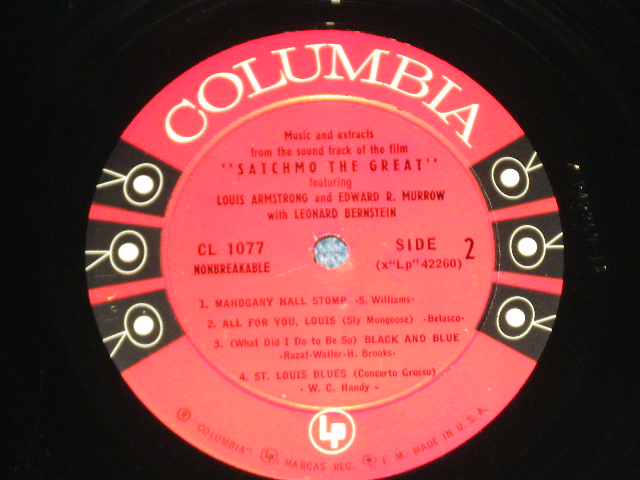 画像: LOUIS ARMSTRONG - SATCHMO THE GREAT ( Ex+++/Ex+++ B-1:Ex++ )  / 1957 US AMERICA  ORIGINAL " 6 EYES with RED  LABEL" MONO Used LP  