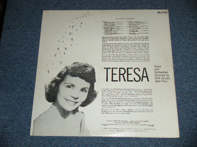 画像: TERESA BREWER - TERESA ( Ex+/Ex+++ A-6:Ex )  / 1956 US AMERICA  ORIGINAL "MAROON Label" MONO Used LP