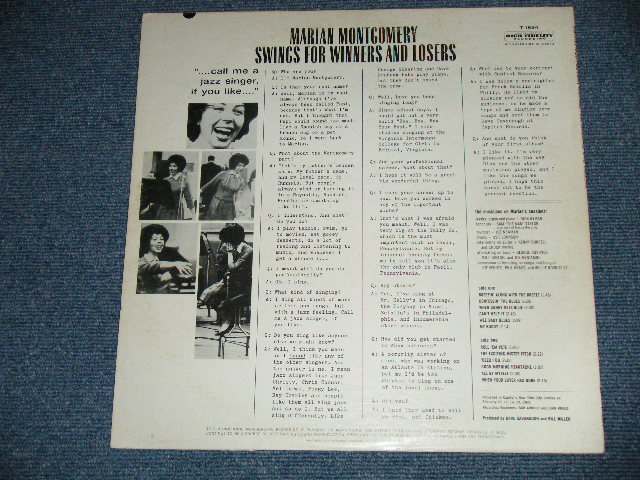 画像: MARIAN MONTGOMERY - SWINGS FOR WINNERS AND LOSERS ( Ex+/Ex+++)  / 1963 US AMERICA ORIGINAL MONO Used LP 