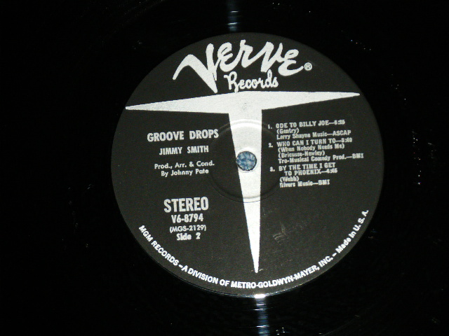 画像: JIMMY SMITH -  GROOVE DROPS ( Ex+/Ex+++ ) / 1970 US AMERICA   ORIGINAL  Used LP  