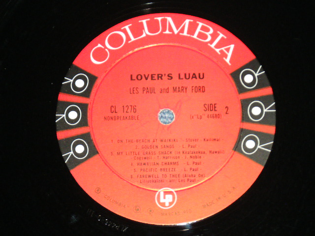 画像: LES PAUL & MARY FORD  - LOVERS LUAU ( Ex+/Ex+++ )   / 1959 US AMERICA ORIGINAL "6 EYES Label"  Mono Used LP 