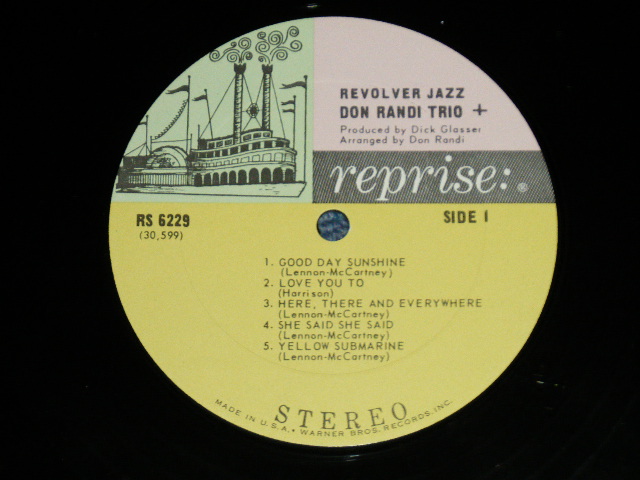 画像: DON RANDI TRIO - REVOLVER  JAZZ ( Prod.by DICK GLASSER )( JACK NITZSCHE ) (JAZZY Cover of The BEATLES SONGS)   ( MINT-/Ex+++ Looks:Ex++ )   / 1966 US AMERICA ORIGINAL "3-COLOR Label" STEREO Used LP 