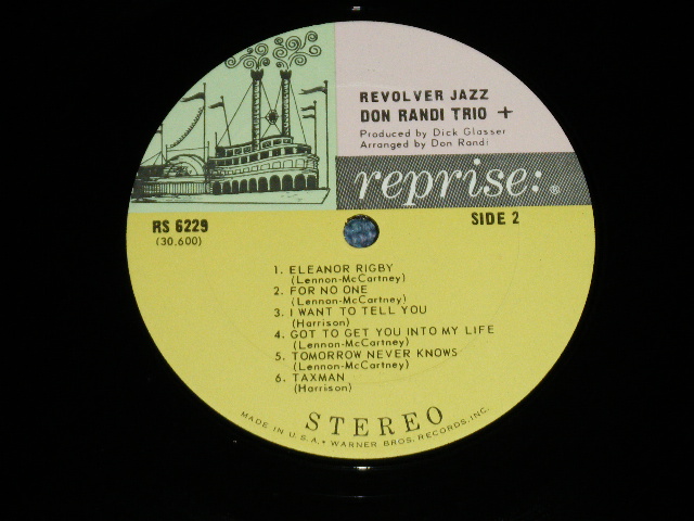 画像: DON RANDI TRIO - REVOLVER  JAZZ ( Prod.by DICK GLASSER )( JACK NITZSCHE ) (JAZZY Cover of The BEATLES SONGS)   ( MINT-/Ex+++ Looks:Ex++ )   / 1966 US AMERICA ORIGINAL "3-COLOR Label" STEREO Used LP 