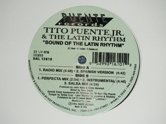 画像1: TITO PUENTE JR. & THE LATIN RHYTHM - SOUND OF THE LATIN RHYTHM ( NEW ) )   / 1994  US AMERICA ORIGINAL  "BRAND NEW" 12" inch 