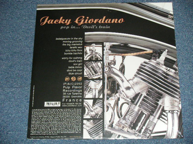 画像: JACKY GIORDANO - POP IN DEVIL'S TRAIN   ( SEALED )  /   FRANCE  REISSUE "BRAND NEW SEALED"   LP