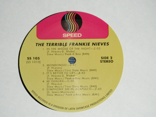 画像: FRANKIE NIEVES - THE TERRIBLE FRANKIE NIEVES ( NEW ) )   /   US AMERICA REISSUE   "BRAND NEW"  LP