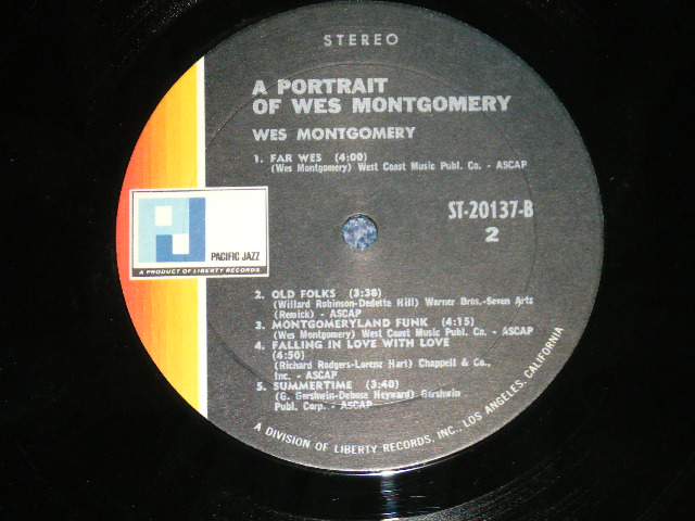 画像: WES MONTGOMERY - A PORTRAIT OF WES MONTGOMERY  ( Ex-/Ex+++ Looks::Ex )  / 1968 US AMERICA ORIGINAL STEREO Used LP 