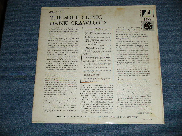 画像: HANK CRAWFORD - THE SOUL CLINIC ( Ex+/Ex+ : EDSP )   / 1961 US AMERICA ORIGINAL "RED & PURPLE with WHITE FAN Label" MONO Used LP 