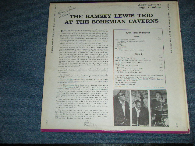 画像: RAMSEY LEWIS TRIO - AT THE BOHEMIAN CAVERNS ( Ex+/Ex+++ :STEAROFC,WOBC)  / 1964 US "1st Press DARK BLUE Label" STEREO Used  LP