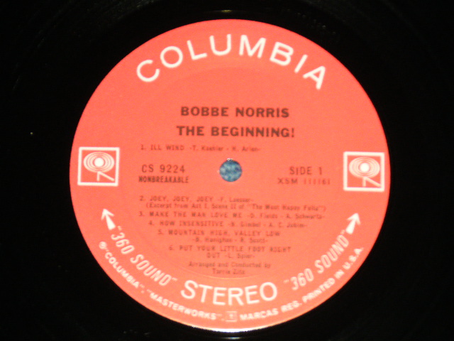 画像: BOBBE NORRIS - THE BEGINNING  ( Ex++/MINT- )  /  1966 US AMERICA ORIGINAL "360 SOUND  Label" "PROMO"  STEREO  Used LP