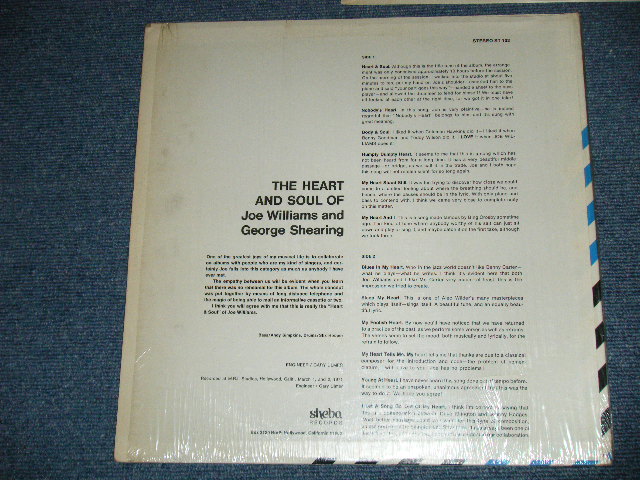 画像: JOE WILLIAMS and GEORGE SHEARING - THE HEART AND SOUL ( Ex+++/Ex+++ ) / 1971 US AMERICA ORIGINAL  Used  LP