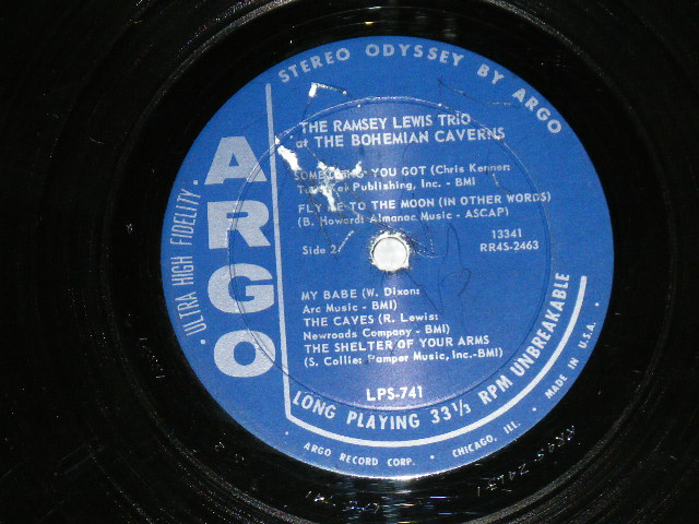 画像: RAMSEY LEWIS TRIO - AT THE BOHEMIAN CAVERNS ( Ex+/Ex++ Looks:Ex+)  / 1964 US "1st Press DARK BLUE Label" STEREO Used  LP