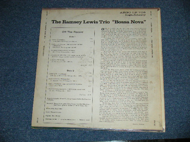 画像: RAMSEY LEWIS -  BOSSA NOVA (Ex+/Ex++ Looks:Ex+)  / 1962 US AMERICA ORIGINAL "DARK BLUE with SILVER PRINT Label" STEREO Used LP