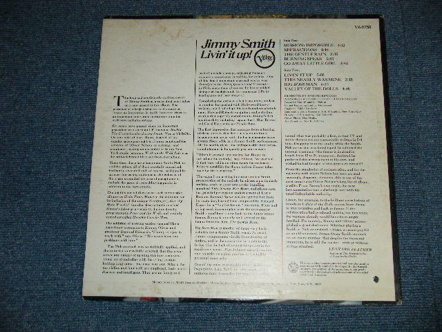 画像: JIMMY SMITH -  LIVIN' IT UP ( Ex+/Ex+++ :BB ) / 1968 US AMERICA   ORIGINAL STEREO Used LP  