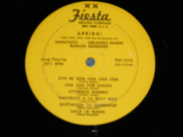 画像: MONCHITO-ORLAND MARIN / RAMON MARQUES - ARRIBA! CHA CHA CHA With (Ex/Ex+ Looks:Ex- : EDSP)   / 1950's US AMERICA ORIGINAL MONO Used LP 