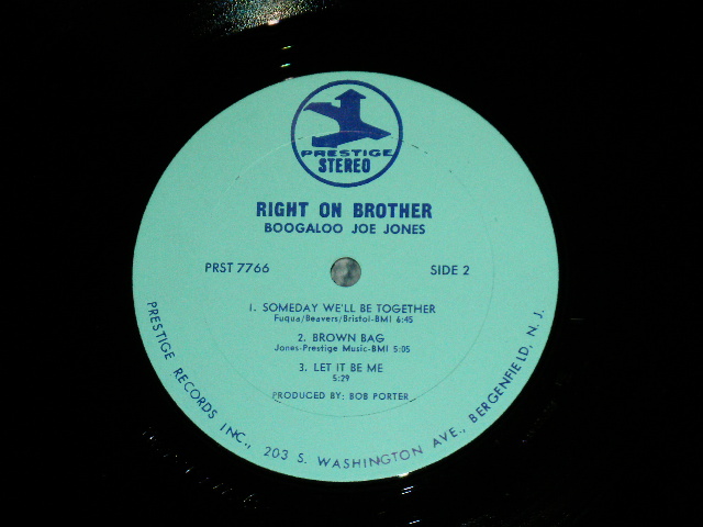 画像: (IVAN) BOOGALOO JOE JONES - RIGHT ON BROTHER ( Ex+/MINT-) / 1970 US AMERICA ORIGINAL Used LP 