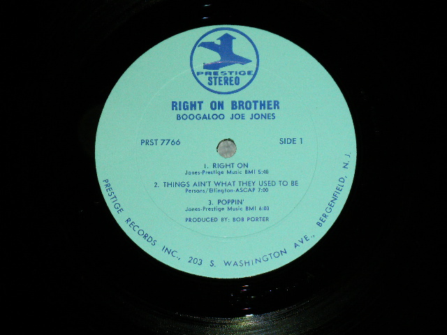 画像: (IVAN) BOOGALOO JOE JONES - RIGHT ON BROTHER ( Ex+/MINT-) / 1970 US AMERICA ORIGINAL Used LP 